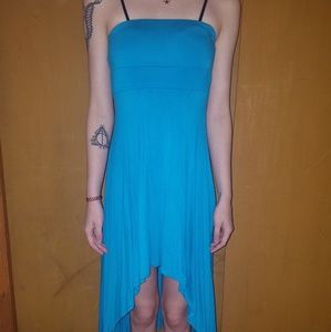 Blue Hi-Low Dress